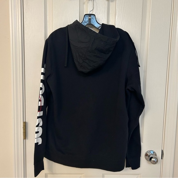 Nike Men's Sportswear Just Do It Fleece Zip Hoodie in Black Size M - Picture 4 of 8